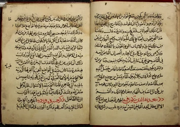 Sidor från ett manuskript, kopierat 799 AH/AD 1397, av Ahmad bin Yusuf Al-Tifashis Kitab al-Ahjar, eller bok om ädelstenar. Or. 1198