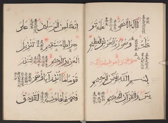 Koranen, BL IO Islamic 3440, f.13v-14r