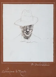 Självporträtt (tuschteckning)