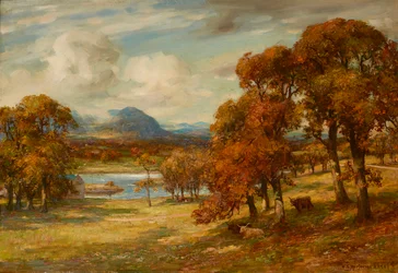 The Young Cricketer (penna och bläck och akvarell)