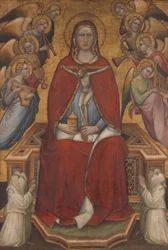 Sankta Maria Magdalena som håller ett krucifix, ca 1395-1400
