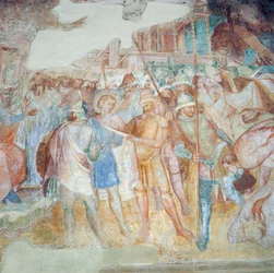 St. Ephysius Condemned, ca 1390 (fresk)