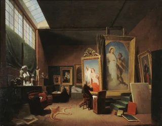 Ary Scheffers verkstad, rue Chaptal, 1851.