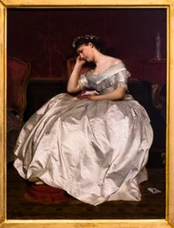 Too late or the Letter, före 1885 (Olja på trä)