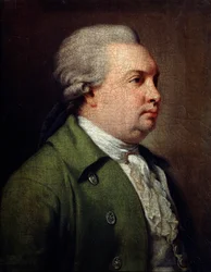 Porträtt av dramatikern Denis I Fonvizin, c1784-c1785