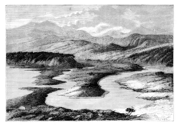 Dui-dalen, Sakhalin, Ryssland, 1895.