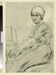 Ung arbetande kvinna