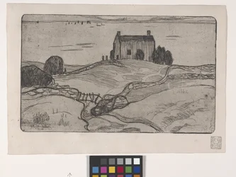 La Maison Du Pendu (Den hängda mannens hus) (etsning)