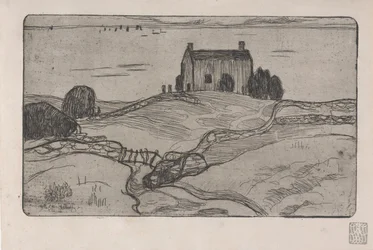 La Maison du Pendu (Den hängde mannens hus) 1893 (etsning)