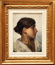 Commoner Woman (olja på pannå)