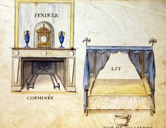 Illustrationer från "A French Alphabet Book of 1814", pub. av Charles Plante Fine Arts