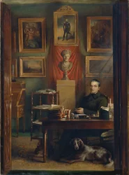 Porträtt av greve Dmitrij Petrovitj Buturlin 1790-1849, 1851