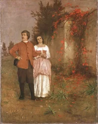Arnold Böcklin med sin fru