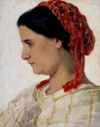 Porträtt av fru Angela Böcklin
