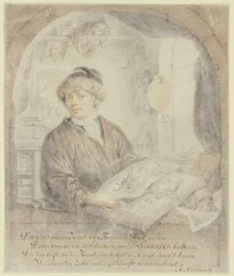 Porträtt av konsthandlaren Jacob Moelaert