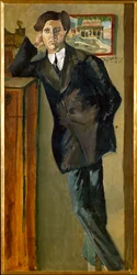 Alban Berg, kompositör (olja på duk)
