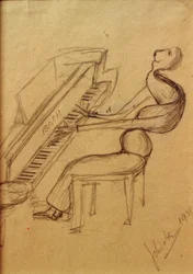 karikatyr (pianospelare)