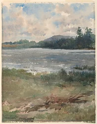 Lakeside landskap