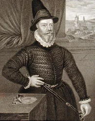 Porträtt av James Douglas, 4th Earl of Morton (c.1516-1581), från "Lodge