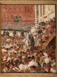 The Palio of Siena (olja på duk)