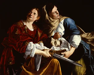Judith och hennes tjänarinna med Holofernes huvud