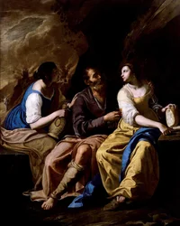 Lot och hans döttrar, ca 1635-1637.