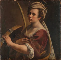 Självporträtt som den heliga Katarina av Alexandria, ca 1616