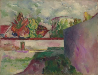Landskap, Chateau Series, ca 1910 (olja på pannå)