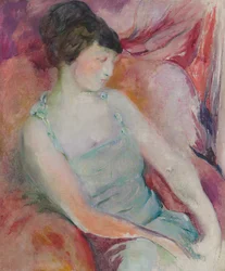 Porträtt av Helen Fleck Seyffert, ca 1921 (olja på duk)