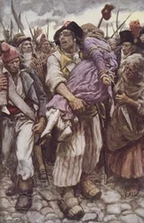 The Scarlet Pimpernel to the Rescue, illustration för 