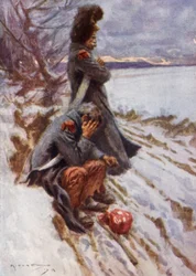 De två grenadjärerna (färg litho)