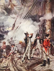 Admirals All, illustration ur Drakes Drum and Other Songs of the Sea av Henry Newbolt (1862-1938), utgiven 1905