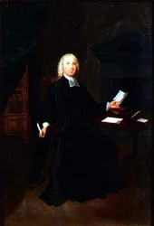 Porträtt av pastor William Farington, Vicar of Leigh i Lancashire, ca 1741-42 (olja på duk)