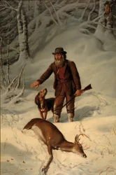 Kapten Parker, fortfarande på jakt i snön, 1881