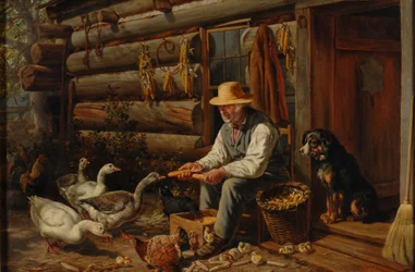 Den gamla pionjären: Farbror Dan och hans husdjur, 1878