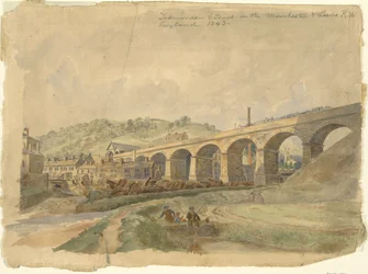 Todmorden Viaduct på Manchester & Leeds Railway, England 1843