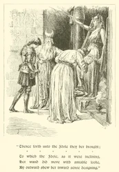 The Adventures of Sir Artegall, Radigund And Britomart (gravyr)