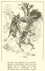 Squire of Low Degree, Jätten med flammande ögon (gravyr)