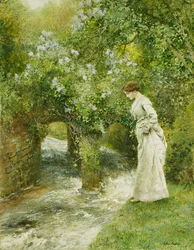 Mill Stream på våren,