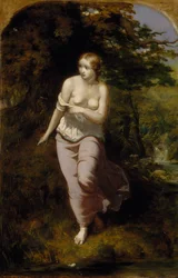 Musidora badande, 1849.