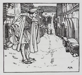 Hans Christian Andersen: Lyckans goloshes (litho)