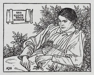 Hans Christian Andersen: The Little Elder-Tree Mother (litho)