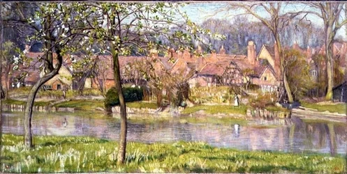 Hus och en flod