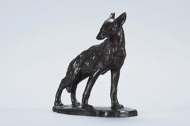 Alert Coyote (brons)