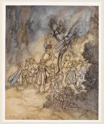 AKT IV: Scen I, rad 138 Gå in i vissa Reapers, ordentligt bebodda. Juno och Ceres skickar Iris för att hämta några nymfer och skördare för att utföra en countrydans.