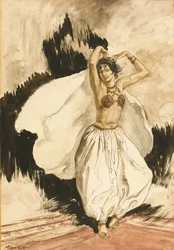 Anitras dans. Illustration till Peer Gynt av Henrik Ibsen