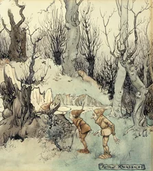 Tomtar i en skog, 1908