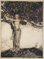 Freia, the fair one, illustration från 