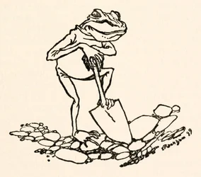 Groda med spade från Gullivers Travels av Jonathan Swift