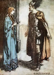 Illustration från Siegfried and the Twilight of the Gods, 1924.